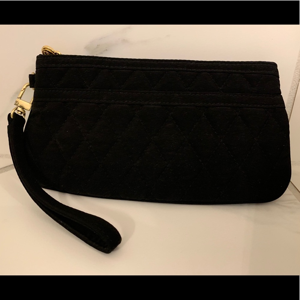 Vera Bradley Black Wristlet or Clutch